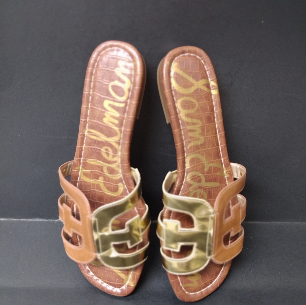 - SAM EDELMAN - WOMEN'S LEATHER SANDALS  SIZE :7.5 - Picture 5 of 10